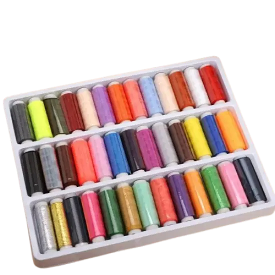 39PCS/Set Assorted Colorful Polyester Sewing Thread Spools {1}
