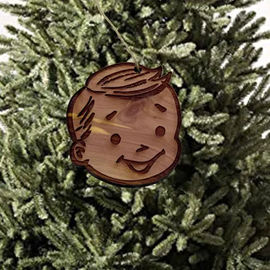 Little Johnny - Cedar Ornament {3}