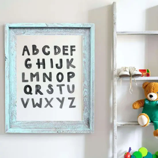 Rustic Farmhouse Signature Series Reclaimed Wood Picture Frame Blue {2}