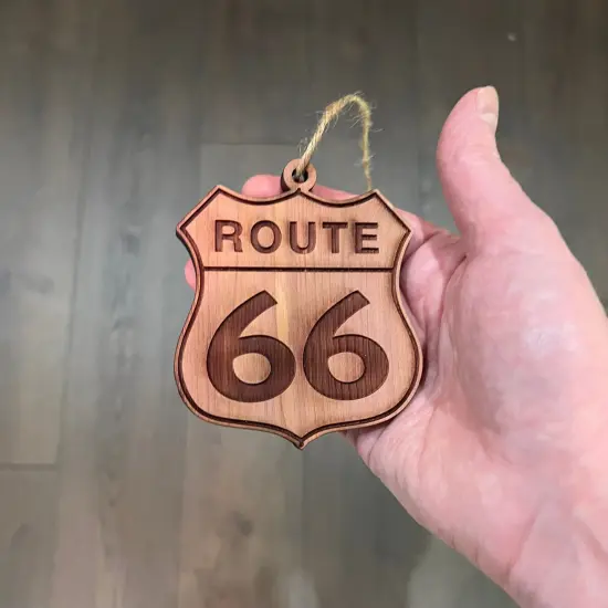 Route 66 - Cedar Ornament {4}