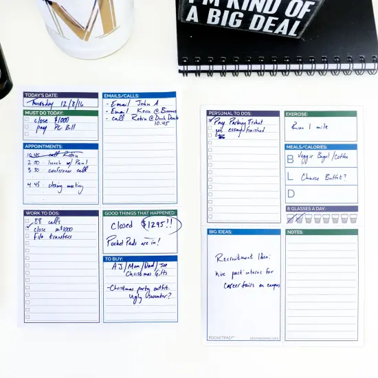bloom daily planners Planning Pad, 6" x 9", Double Sided Pocket Pad {6}