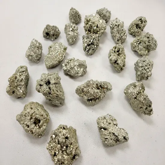 Raw Pyrite Crystal Chunks - 2" to 3" {4}