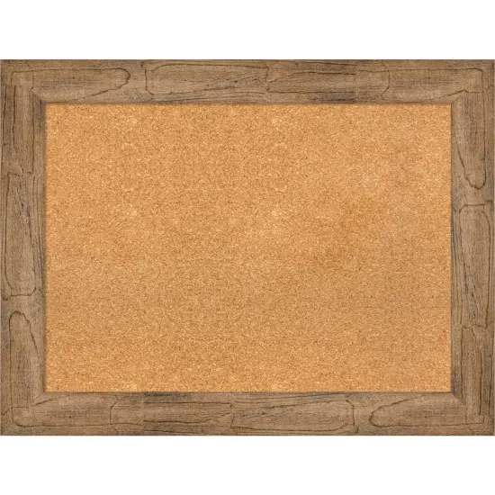 Owl Brown Wood Framed Corkboard, Natural Cork {1}