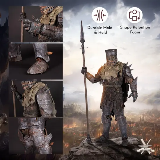 EVA Foam Cosplay | 14" x 39" Sheet | Ultra High Density 85kg/m3 | by The Foamory Black {5}