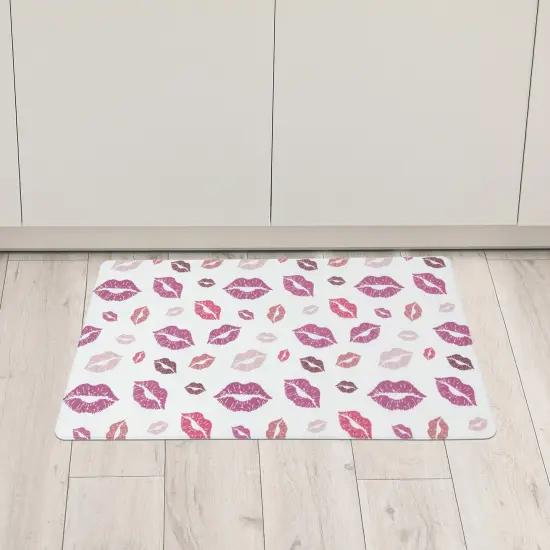 Northlight 29.5" Lips Valentine's Day Kitchen Comfort Mat Multi {3}