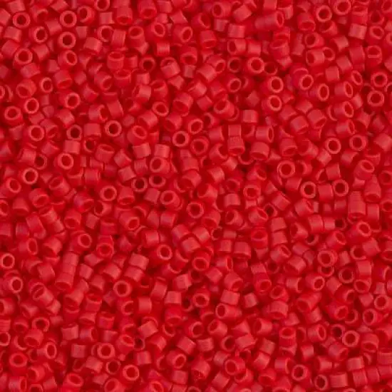 Miyuki Delica Bead 11/0, DB0753, Matte Op Red, 50 grams {1}