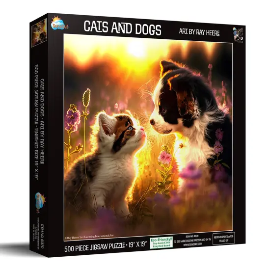 Sunsout Cats and Dogs 500 pc Jigsaw Puzzle 61870 {3}