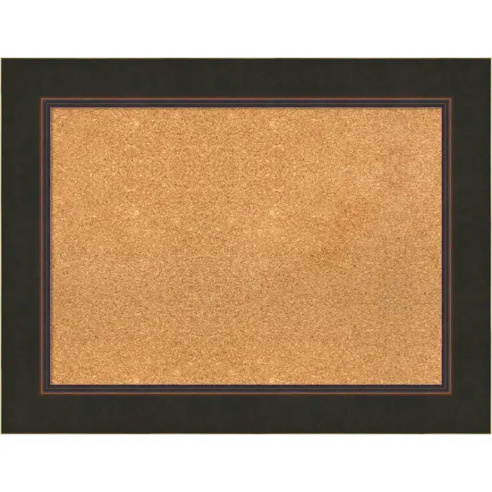 Milano Bronze Wood Framed Corkboard, Natural Cork {1}