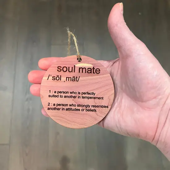Soulmate - Cedar Ornament {4}
