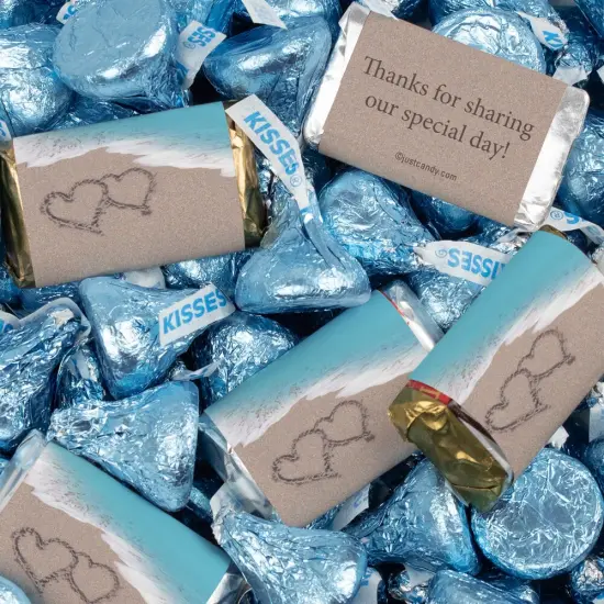 130 pcs Beach Wedding Candy Hershey's Chocolate Mix (1.65 lb) - By Just Candy {1}