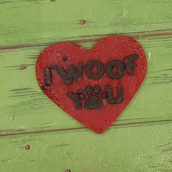 I Woof You Heart Silicone Freshie Mold {2}