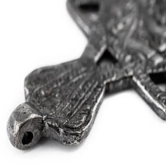 The Bead Chest Silver Lion of Judah Star Pendant (62x38mm) {4}