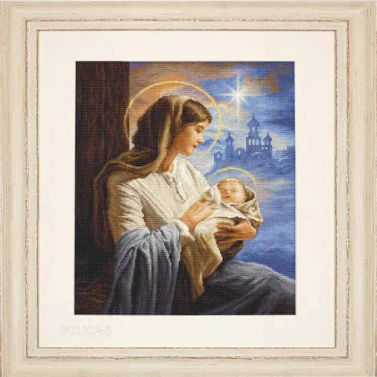 Saint Mary and The Child B617L Counted Cross-Stitch Kit {1}