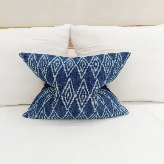 NTS Pillow Cover Boho Pillow Cover Indigo Pillow Cover 18x18 Pillow cover {1}