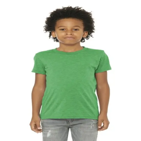 BELLA CANVAS&reg; Youth Triblend Crew Neck Short Sleeve Tee - 3413Y Green triblend {1}
