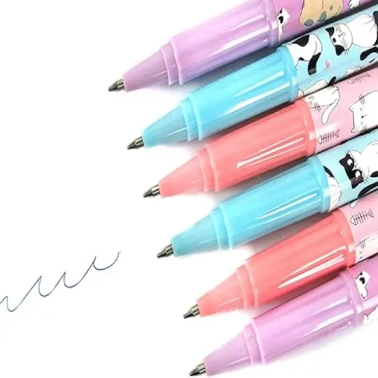 12 Pieces Kitty Cat Necklace Rope Pen {4}