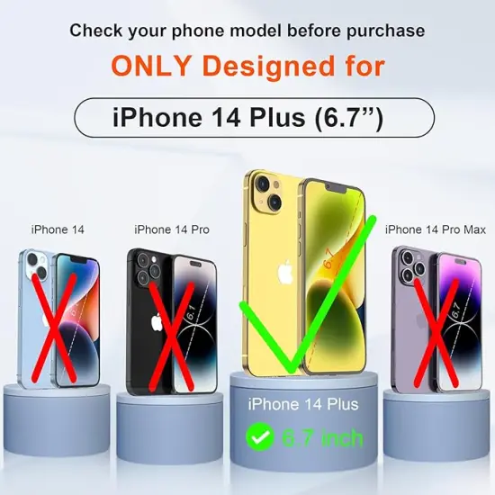 ORETECH iPhone 14 Plus & 15 Plus Cellphone Case-Red {4}