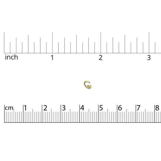 Jewelry Necklace and Bracelet Bead Tip Solid 14 Karat Yellow Gold (1-Piece) {3}