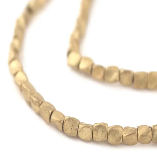 The Bead Chest Brass Twisted Nugget Beads, Full Strand of Quality Metal Spacers for DIY Jewelry Design {1}