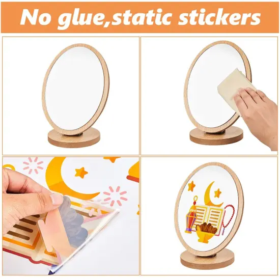 80 PCS Ramadan Window Clings Eid Mubarak Window Stickers Static Ramadan Kareem Window Decals Removable Window Cling Decorations for Ramadan Mubarak Party Classroom Supply, 9 Sheets {6}