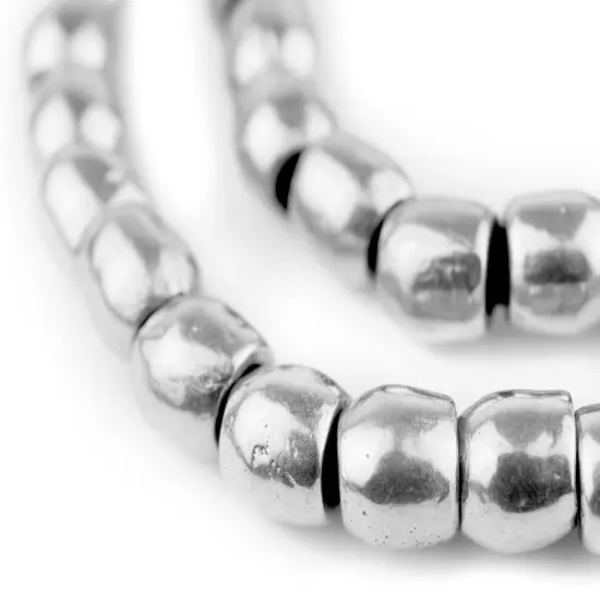 The Bead Chest Aluminum Mursi Ring Beads (12mm): Tribal Metal Spacers {1}