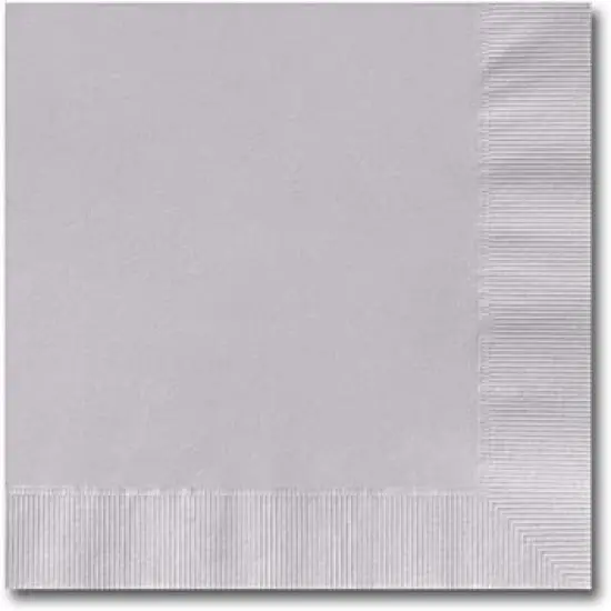 Silver Luncheon Napkins {1}