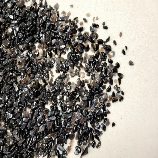 Tumbled Black Obsidian Crystal Chips {6}