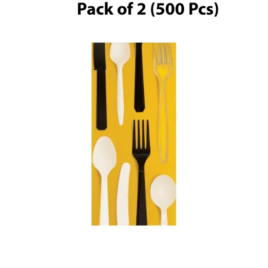 Polypro Medium Duty Black Fork | Kitchen Essentials with Durability and Style | RAHEEV&reg; {1}