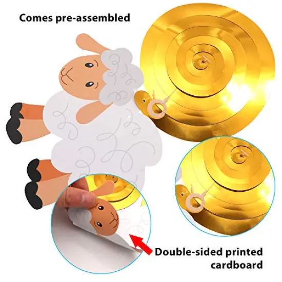 JOYIN 31 PCS Easter Decorations Egg Bunny Foil Swirl Party Hanging Decoration huge Value Kit for Easter and Themed Party Decoration bid {2}