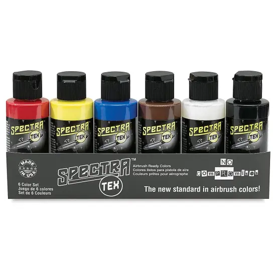 Badger Spectra Tex Airbrush Color - 2 oz, Set of 6, Opaque {1}