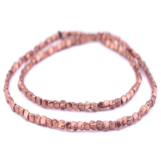 The Bead Chest Copper Twisted Nugget Beads, Full Strand of Quality Metal Spacers for DIY Jewelry Design {3}