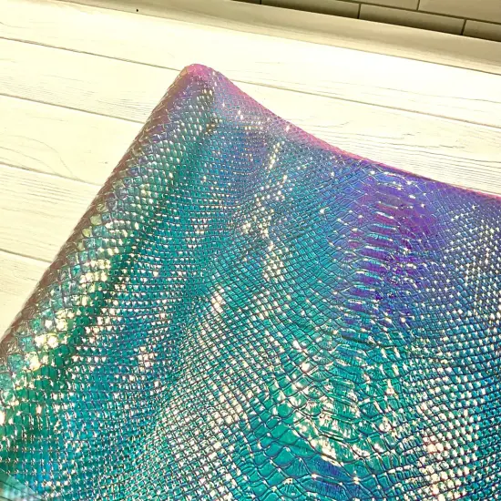 Transparent Holographic Snake Green holographic {6}