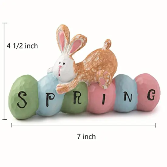 Fun Express Spring Bunny Tabletopper Easter Decorations - Hand Painted - Farmhouse Home Decor {1}