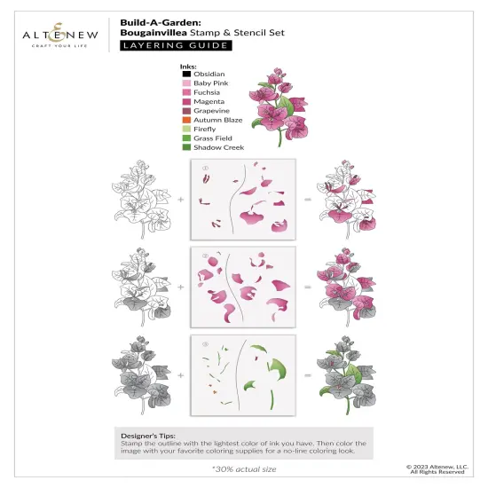 Altenew Build-A-Garden: Bougainvillea {3}