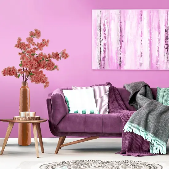 Cherry Blossom Stem: Set of 3, 40-Inch, Silk Flowers, Floral Home by Artificial Flowers Pink {5}