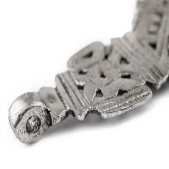 The Bead Chest Silver Ethiopian Coptic Cross Pendant, African Abyssinian Design, Orthodox Christian Pendant for Jewelry {4}