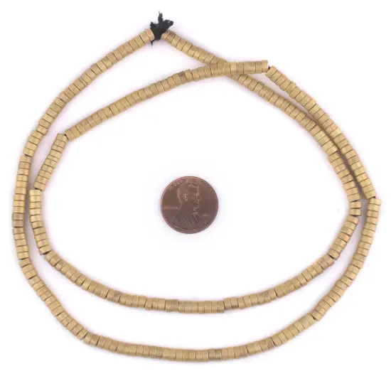 The Bead Chest Brass Disk Beads (4mm) {2}