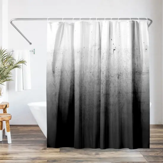 Black Ombre by Emanuela Carratoni Shower Curtain 71" x 74" {1}