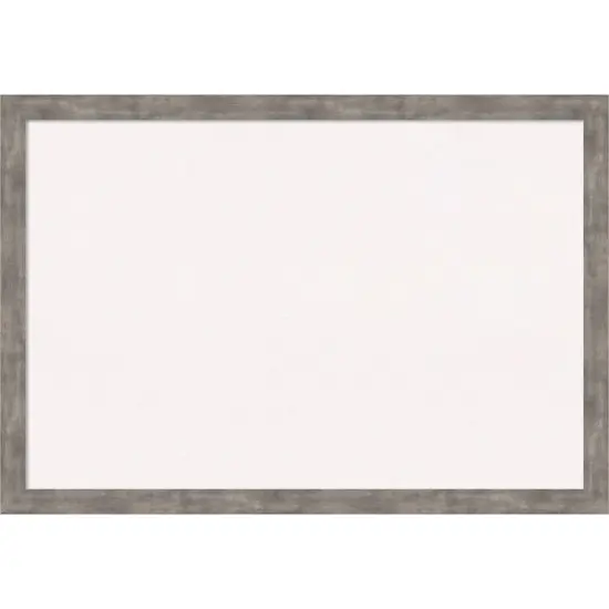 Marred Wood Framed Corkboard, White Cork Pewter {7}