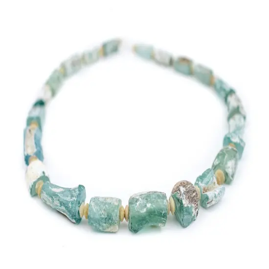 The Bead Chest Pastel Roman Glass Beads, Genuine Glass Found in Afghanistan, Matte Glass Beads for Jewelry Making {3}