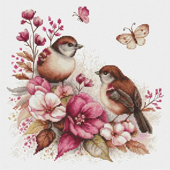 The Birds- Spring B2420l Counted Cross-Stitch Kit {1}
