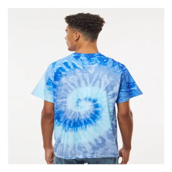 Colortone&reg; Multi-Color Tie-Dyed Crewneck Short Sleeve T-Shirt Jellybean {7}