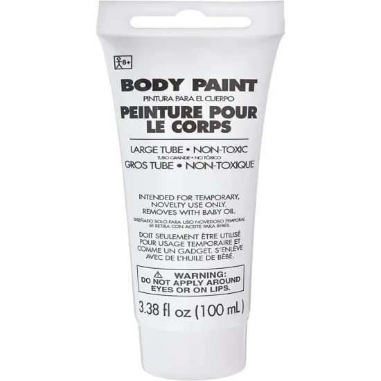 White Body Paint Rave Makeup 3.38 fl oz Costume Accessory {1}