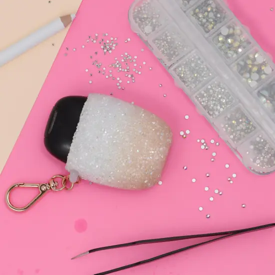 Incraftables Assorted Crystal Rhinestones (2000pcs). AB Crystal Rhinestone Stickers. Assorted Clear Rhinestones Big & Small (1.5-6mm). Bulk Silver Flat Back Gems For DIY Crafts, Clothes, Nails & Shoes {2}