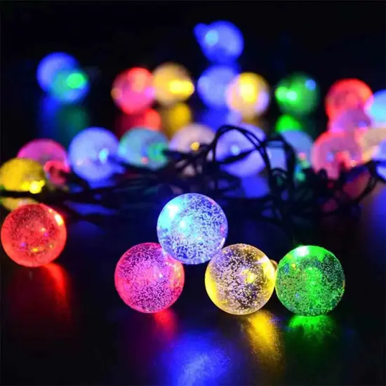 Waterproof Solar Powered String Lights Multicolor {4}