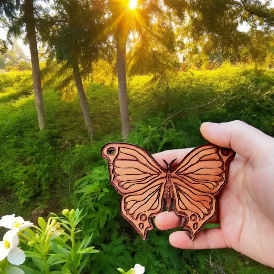 Butterfly - Cedar Ornament {3}