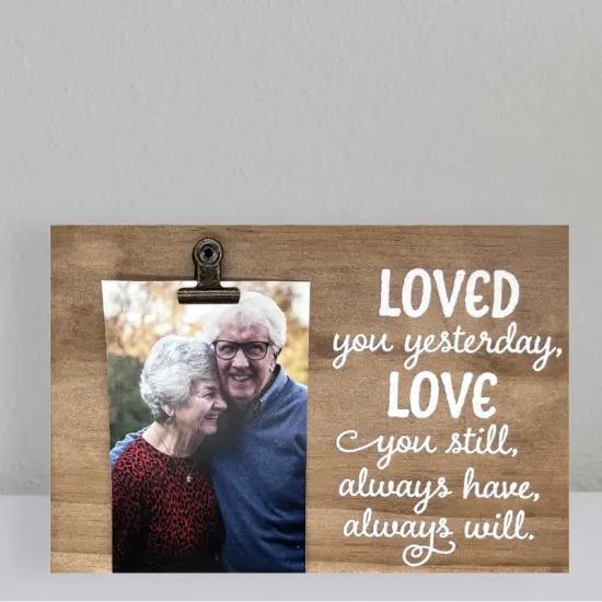 Decorative Wood Clip Frame: Love You Still {3}