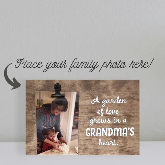 Decorative Wood Clip Frame: Grandma {1}