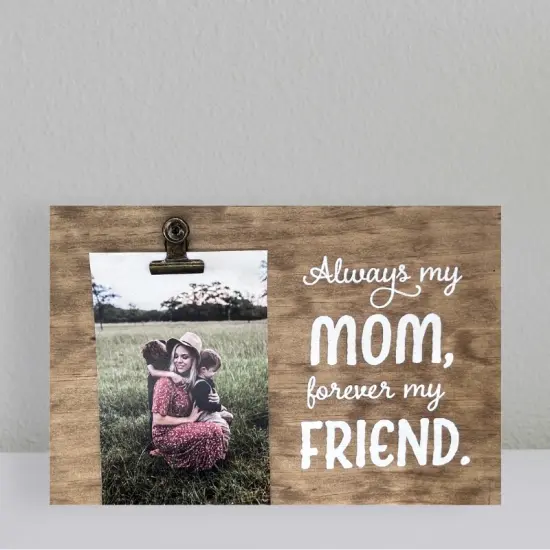 Decorative Wood Clip Frame: Mom {4}