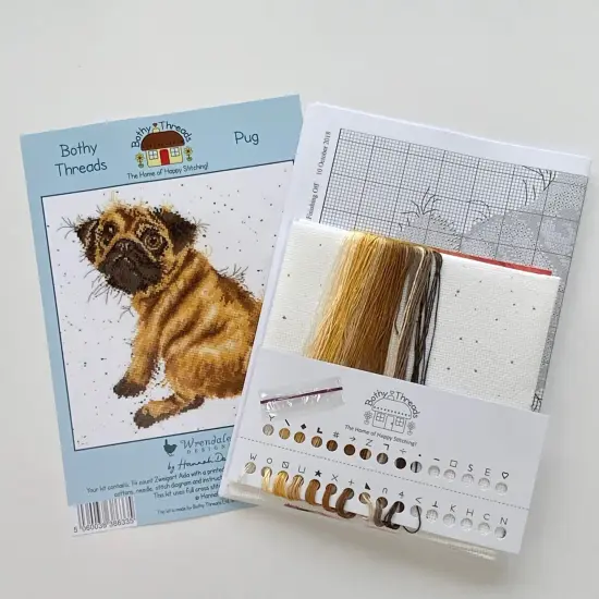 Pug XHD11 Counted Cross Stitch Kit {2}